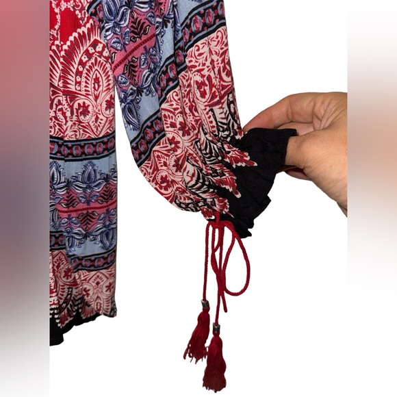 🌻 NWT! Angie Boho Peasant Blouse - Picture 6 of 7